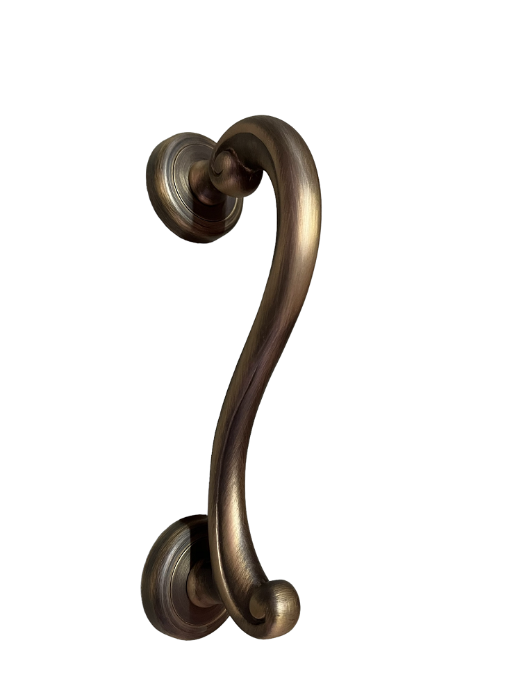 PULL HANDLE SALONICO MAT BRASS